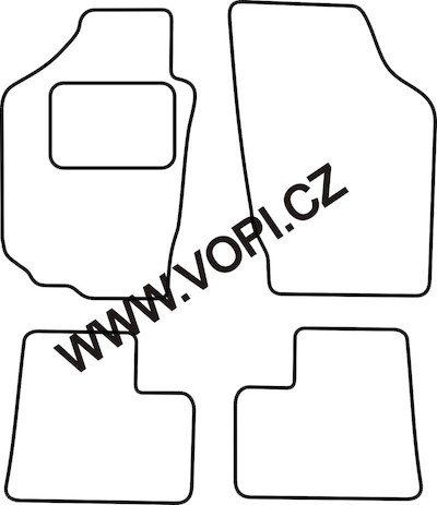 Textil-Autoteppiche Suzuki Alto 2002 - 03/2009 Colorfit Fun (4524)